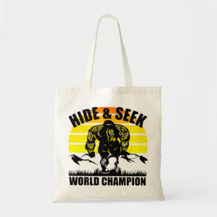 Tote Bag Masquer et chercher Champion du Monde Bigfoot #
