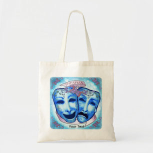 Tote Bag Masques d'acteur Aqua