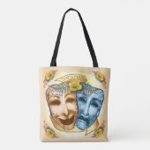 Tote Bag Masques d'acteur Blue Orange (Dos)