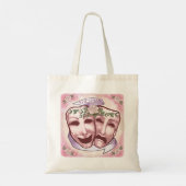 Tote Bag Masques d'acteur rose (Dos)