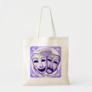 Tote Bag Masques d'acteur violets
