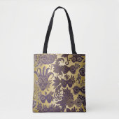Tote Bag Masques Mardi Gras Gold et Purple (Devant)