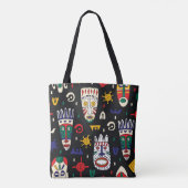 Tote Bag Masques tribaux africains motifs sans couture (Dos)