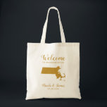 Tote Bag Massachusetts Carte Mariage Welcome Bag Fourre-tou<br><div class="desc">Un sac cadeau de bienvenue mariage pour les clients extérieurs à la ville à votre mariage,  avec l'image du Massachusetts,  avec le coeur que vous pouvez placer à l'endroit précis. Remplissez fourre-tout avec vos goodies favoris.</div>