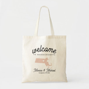 Tote Bag MASSACHUSETTS Etat Destination Mariage N'IMPORTE Q