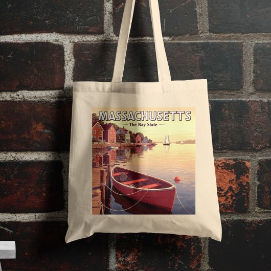 Tote Bag Massachusetts vintages