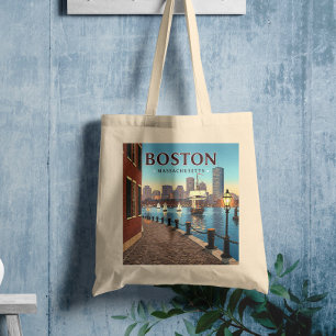 Tote Bag Massachusetts vintages de Boston