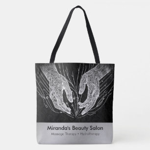 Tote Bag Massage Thérapie Guérison Mains Énergie Spa Bien-ê