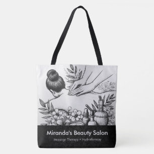 Tote Bag Massage Thérapie Guérison Mains Énergie Spa Bien-ê