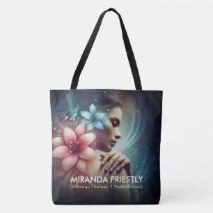 Tote Bag Massage Thérapie Guérison Mains Énergie Spa Bien-ê