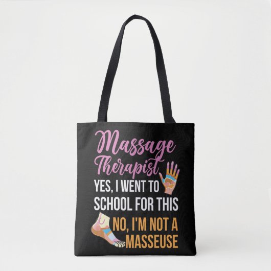 Tote Bag Massage Therapist Massage Therapy Massage (Devant)