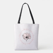 Tote Bag Masse de devis florale catholique personnalisée (Dos)