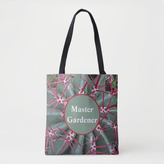 Tote Bag Master Gardener Barrel Cactus Désert Sud-ouest (Devant)
