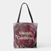 Tote Bag Master Gardener Plante côtier Photo Rouge Succulen (Dos)