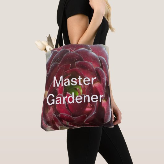 Tote Bag Master Gardener Plante côtier Photo Rouge Succulen (De près)