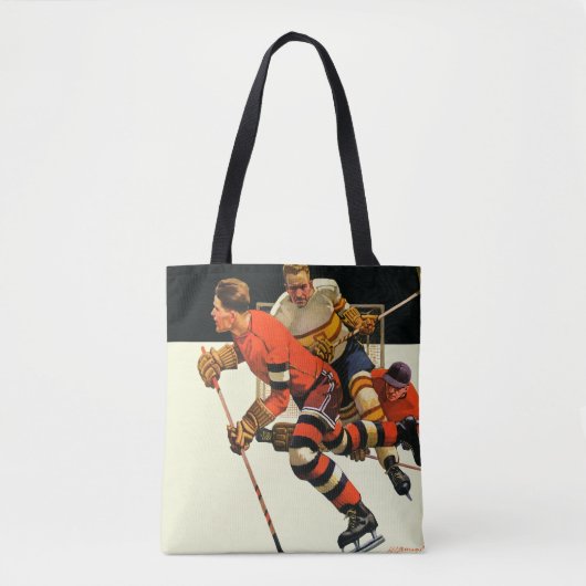 Tote Bag Match de hockey sur glace (Devant)