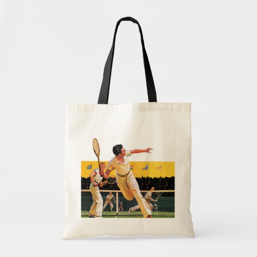 Tote Bag Match de tennis de doubles (Devant)