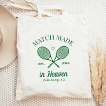 Tote Bag Match Fabriqué Dans Le Ciel Club De Tennis Bachelo<br><div class="desc">Jolie soirée de tennis à thème de plage ! Une partie d'une collection entière !</div>
