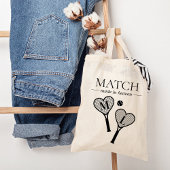 Tote Bag Match Fabriqué dans le Ciel Tennis Bachelorette Br