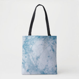 Tote Bag Matelas à fleurs bleu et blanc