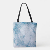 Tote Bag Matelas à fleurs bleu et blanc (Dos)