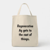 Tote Bag Matériau naturel "L'agg régénératif arrive à la .. (Dos)