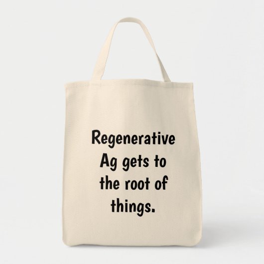 Tote Bag Matériau naturel "L'agg régénératif arrive à la .. (Devant)
