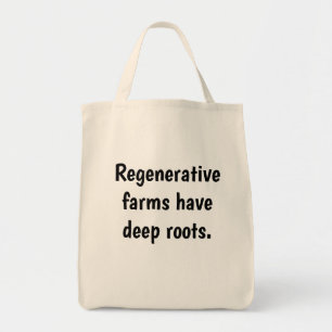 Tote Bag Matériau naturel "Les fermes régénératives son