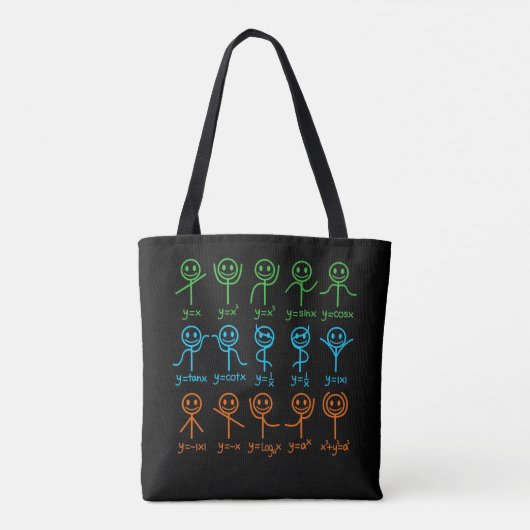 Tote Bag Math Enseignant Danse Équation Mathématique Math (Dos)
