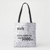 Tote Bag Math - Faire pleurer les étudiants (Devant)