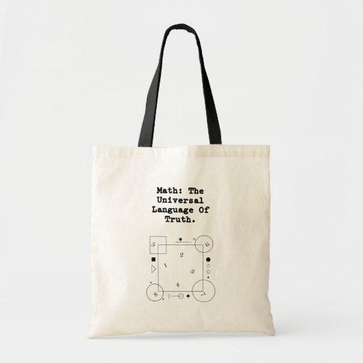 Tote Bag Math Langage Universel | Éducateur de Vérité & Log (Devant)