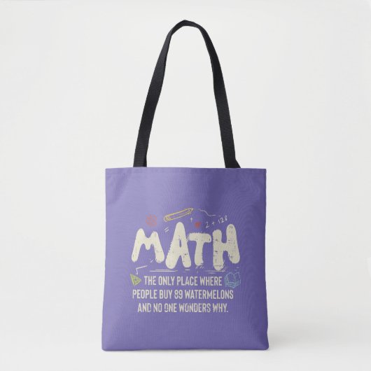 Tote Bag Mathématiques Mathématiques Mathématiques Math Ens (Devant)