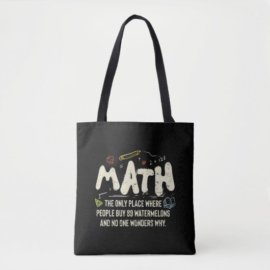 Tote Bag Mathématiques Mathématiques Mathématiques Math Ens (Devant)