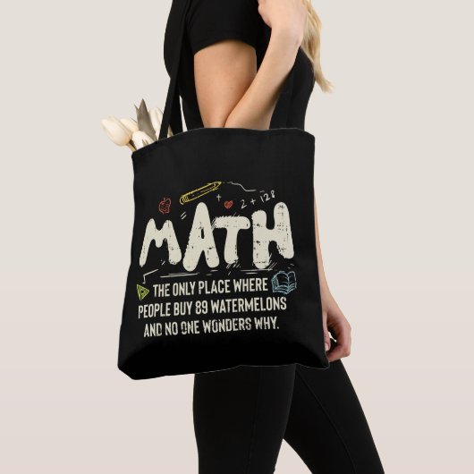 Tote Bag Mathématiques Mathématiques Mathématiques Math Ens (De près)