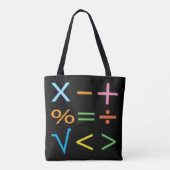 Tote Bag Mathématiques Symbole mathématique Math (Dos)