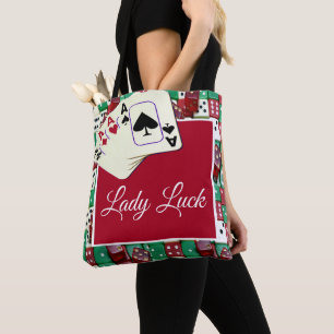 Tote Bag Matrices et cartes de casino de Las Vegas avec