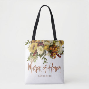 Tote Bag Matron d'honneur automne mariage de automne nuptia