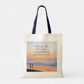 Tote Bag Matthieu 11:28 Venez à moi tous qui sont fatigués  (Dos)