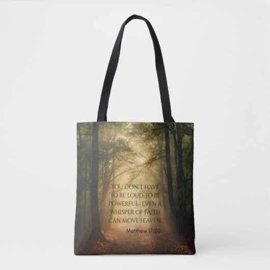 Tote Bag Matthieu 17:20 (Devant)
