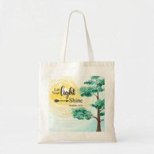 Tote Bag Matthieu 5:16 Que votre lumière brille Bible Chris