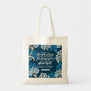 Tote Bag Matthieu 6:34 Verse de la Bible