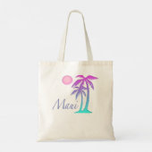 Tote Bag Maui Hawaii Souvenir Palm Tree Hawaiian Island Sun (Dos)