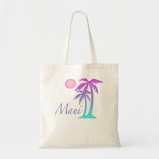 Tote Bag Maui Hawaii Souvenir Palm Tree Hawaiian Island Sun (Devant)