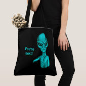 Tote Bag Mauvais Alien, Tu es le prochain ! (De près)