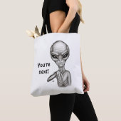 Tote Bag Mauvais Alien, Tu es le prochain ! (De près)