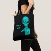 Tote Bag Mauvais Alien, Tu es le prochain ! (De près)