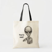 Tote Bag Mauvais Alien, Tu es le prochain ! (Devant)
