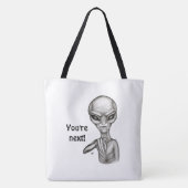 Tote Bag Mauvais Alien, Tu es le prochain ! (Dos)