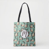 Tote Bag Mauvais chats siamois frapper des trucs (Devant)