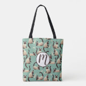 Tote Bag Mauvais chats siamois frapper des trucs (Dos)
